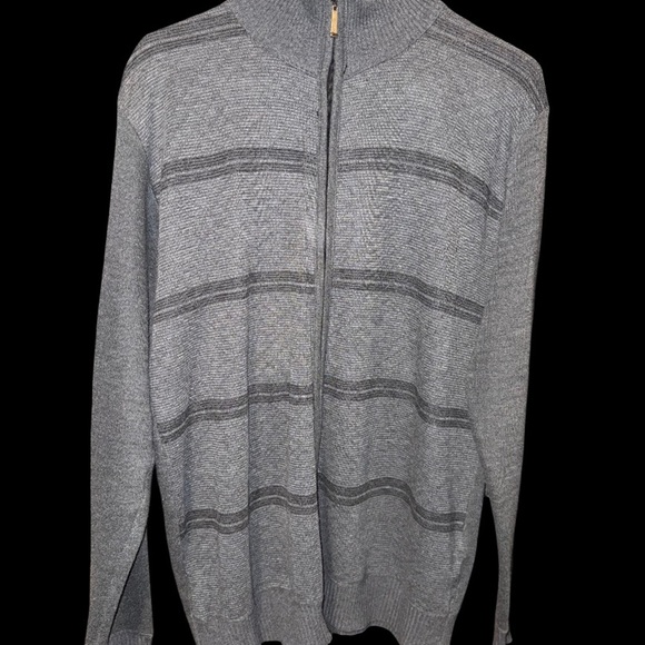 Marx & Dutch Collection Gray Zip Up Sweater - Picture 1 of 1